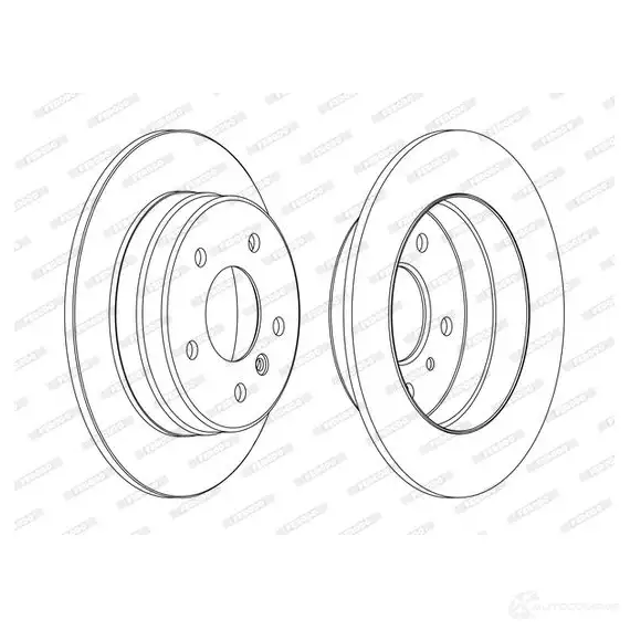 Тормозной диск FERODO 1193642776 DDF524C-1 ddf524c1 DDF5 24C изображение 0