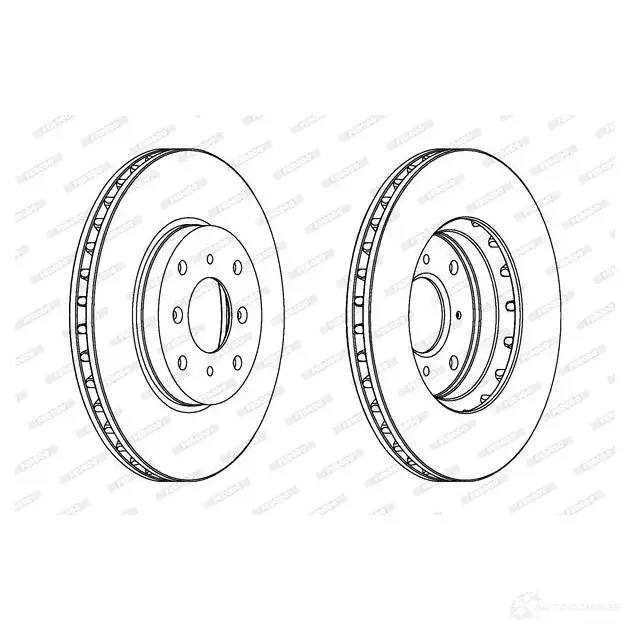 Тормозной диск FERODO ddf1849c1 21246488 DDF1849C-1 DDF1849 C изображение 0