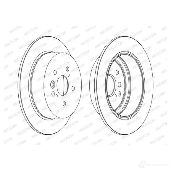 Тормозной диск FERODO DDF1486C 1193639620 D DF1486C FYJPXKM изображение 0