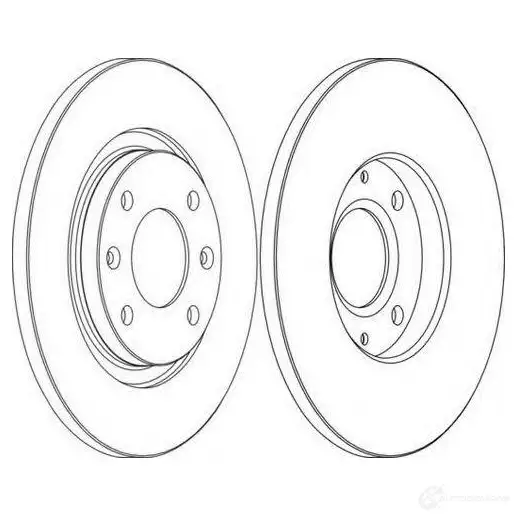 Тормозной диск FERODO ddf10001 DD F1000 1193637742 DDF1000-1 - Изображение 1