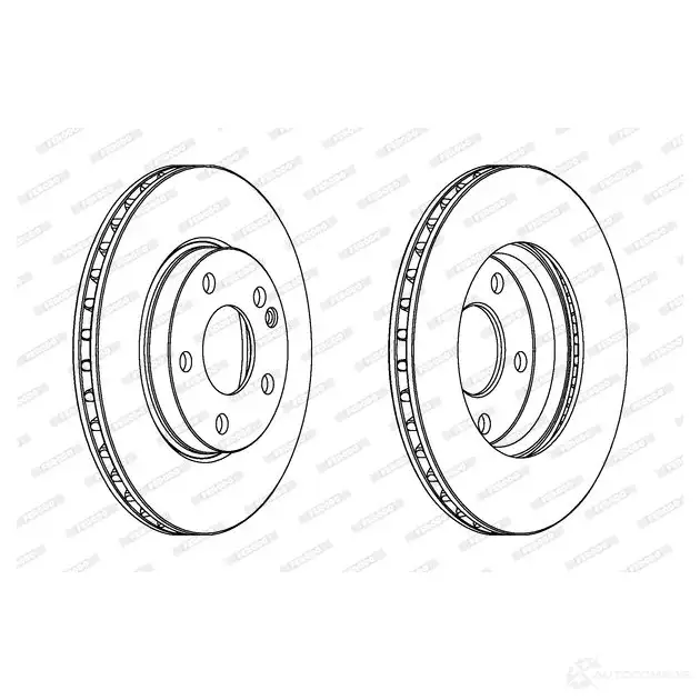 Тормозной диск FERODO DDF 221 1193641851 ddf2211 DDF221-1 изображение 0