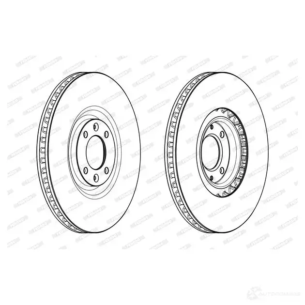 Тормозной диск FERODO LS3P3E DDF199 9C DDF1999C 712789 - Изображение 1