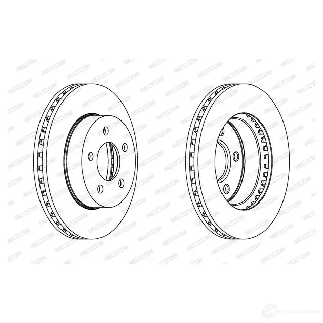 Тормозной диск FERODO DDF207C-1 DDF 207C ddf207c1 1193641686 изображение 0