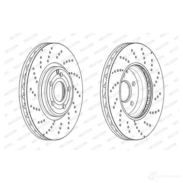 Тормозной диск FERODO 337CK LS 1425084564 4060426186272 DDF2054C-1 - Изображение 1