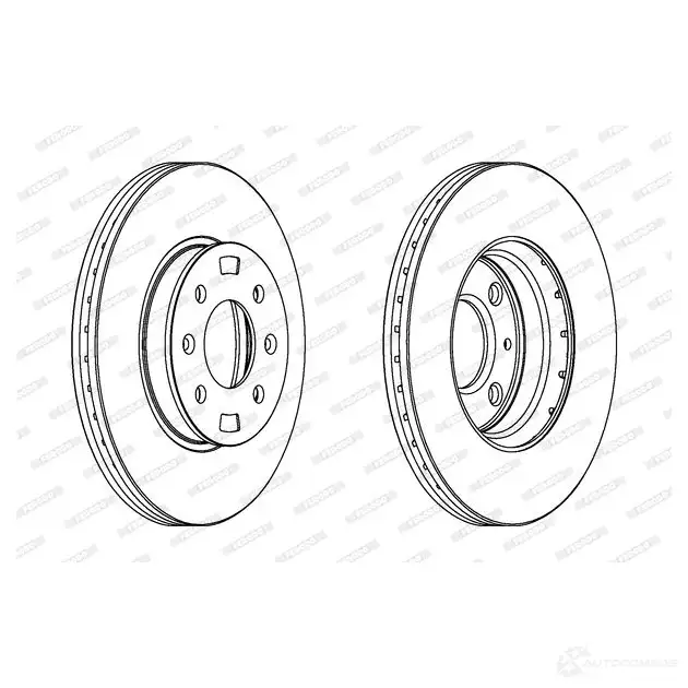 Тормозной диск FERODO 1193640211 DDF1603C 6T6TQP D DF1603C изображение 0