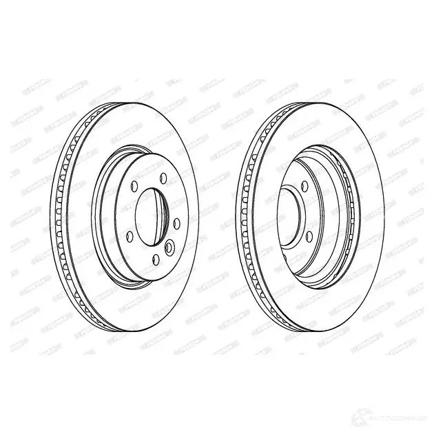 Тормозной диск FERODO DDF674-1 21247286 DD F674 ddf6741 изображение 0
