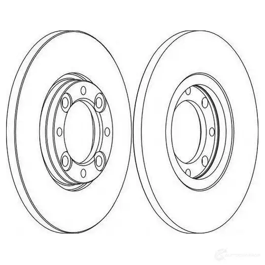 Тормозной диск FERODO ddf1051 DDF1 05 DDF105-1 21245128 - Изображение 1