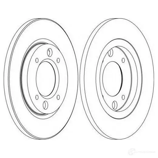 Тормозной диск FERODO DDF03 0 ddf0301 21244976 DDF030-1 изображение 0