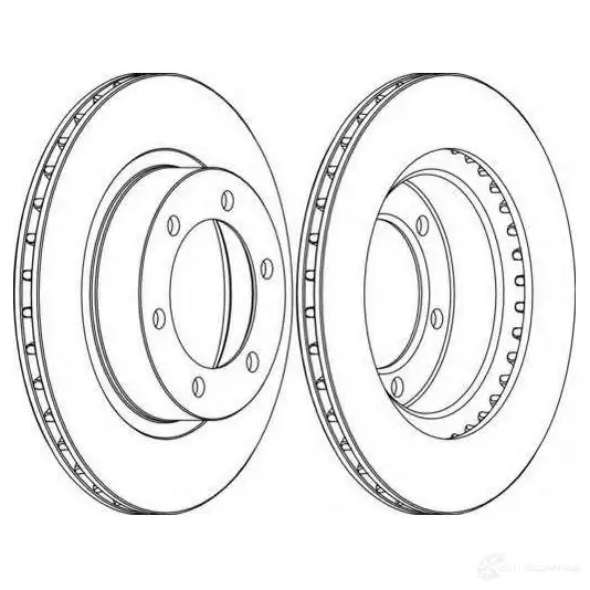 Тормозной диск FERODO 21245090 D DF1008 ddf10081 DDF1008-1 изображение 0