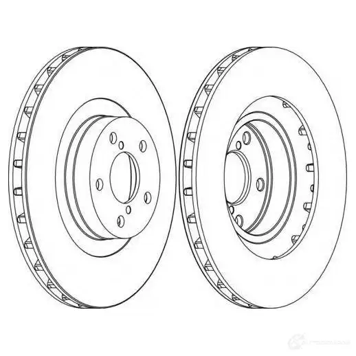 Тормозной диск FERODO DDF1175-1 DDF 1175 ddf11751 21245328 изображение 0