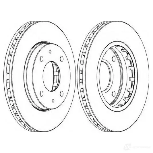 Тормозной диск FERODO 21245488 ddf12701 D DF1270 DDF1270-1 изображение 0