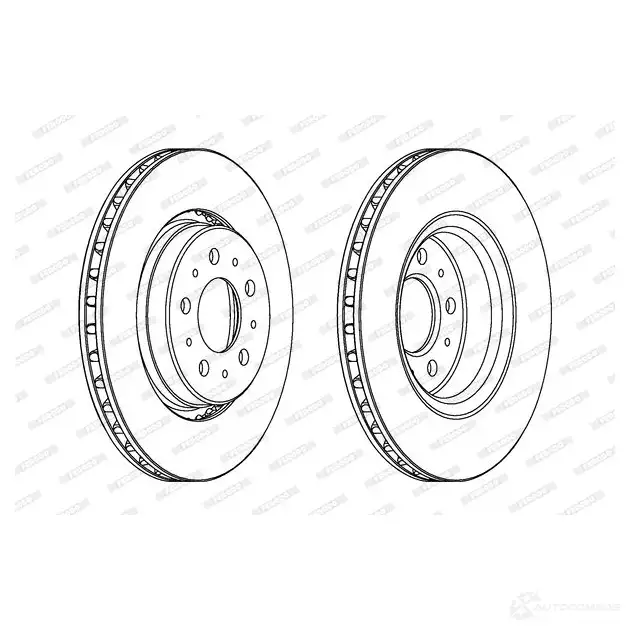 Тормозной диск FERODO DDF1433-1 21245708 ddf14331 D DF1433 изображение 0