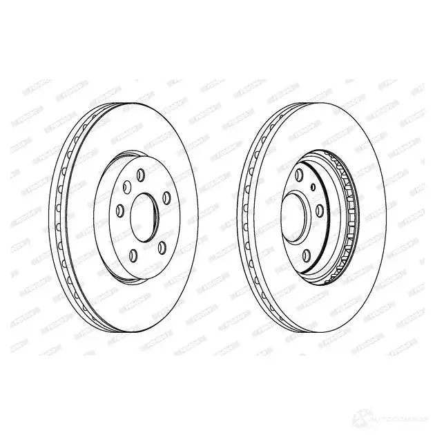 Тормозной диск FERODO DDF1722C-1 DDF172 2C DDF1722C-1 712507 изображение 0