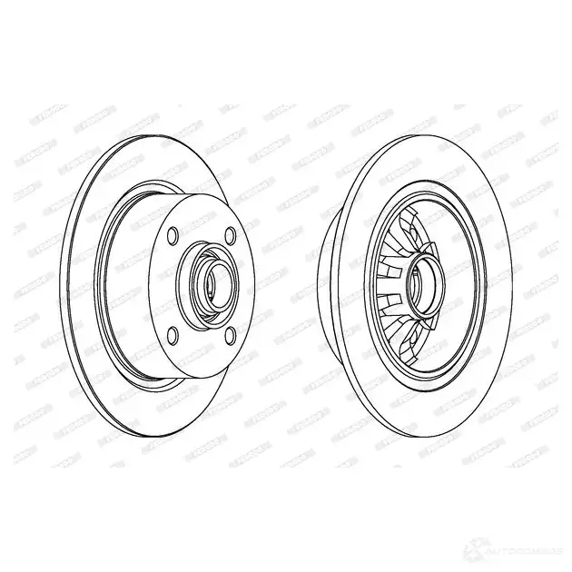 Тормозной диск FERODO DDF13 72 DDF1372-1 21245606 ddf13721 изображение 0