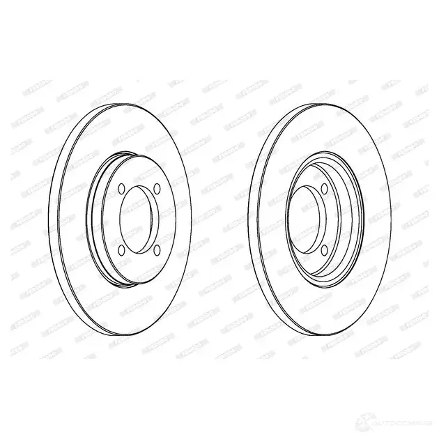 Тормозной диск FERODO DDF379-1 DDF379 DDF3 79 713070 изображение 0