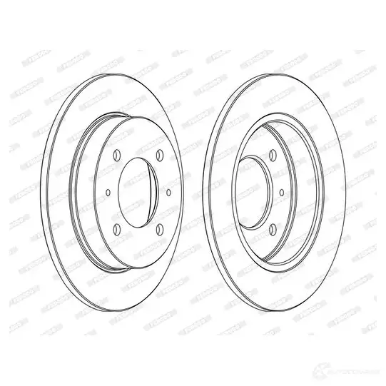 Тормозной диск FERODO DDF204-1 21246646 DDF20 4 ddf2041 изображение 0