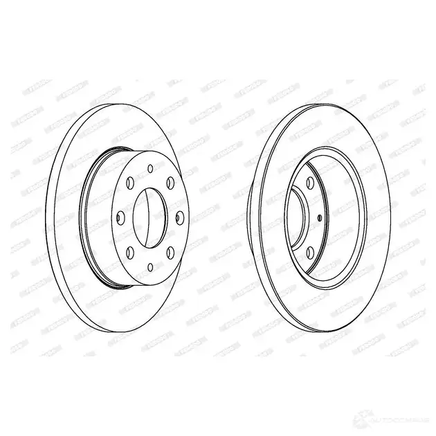 Тормозной диск FERODO DDF112 D DF112 DDF112-1 711777