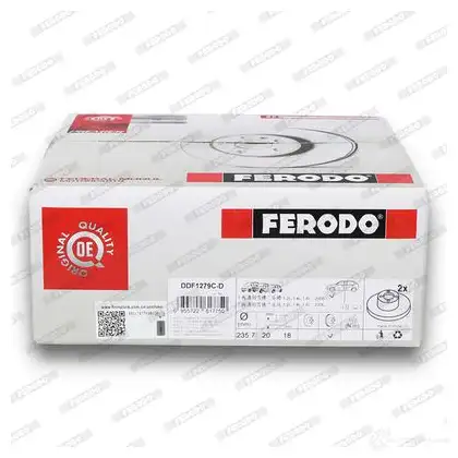 Тормозной диск FERODO DDF399-1 21246948 ddf3991 DDF 399 изображение 0