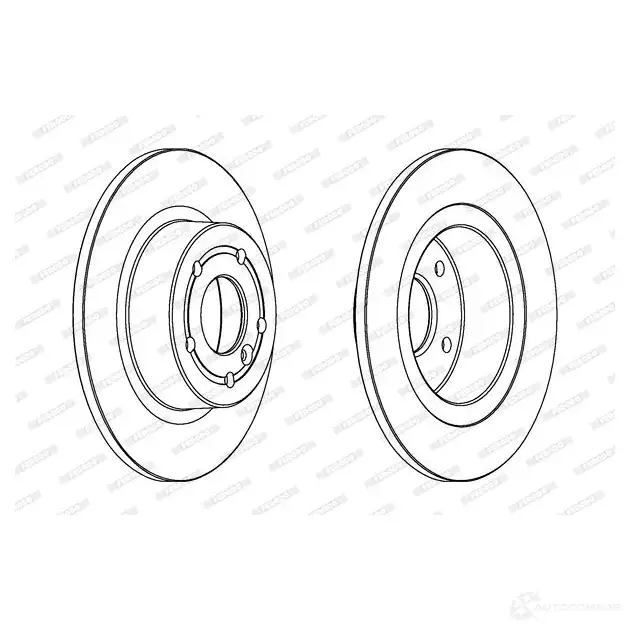 Тормозной диск FERODO DDF874C LZQWKR DDF 874C 1193643593 изображение 0