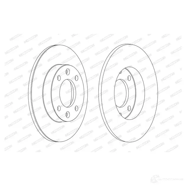 Тормозной диск FERODO ddf2062c1 DDF206 2C-1 1193641654 54DSQCA изображение 0