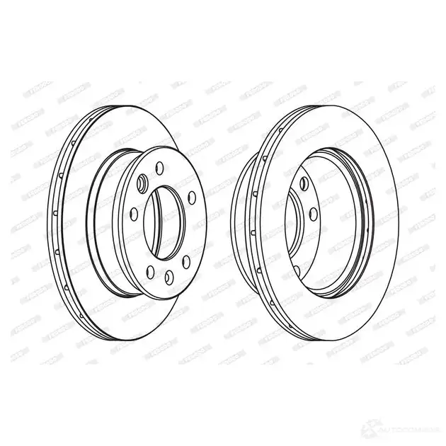 Тормозной диск FERODO BV9C5D fcr228c FCR22 8C 1193643871 изображение 0