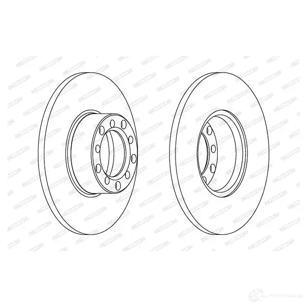 Тормозной диск FERODO DDF071-1 DDF0 71 DDF071 711648 изображение 0