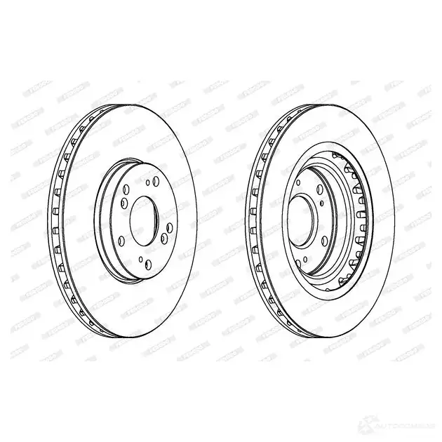 Тормозной диск FERODO DDF352-1 ddf3521 DD F352 21246874 изображение 0