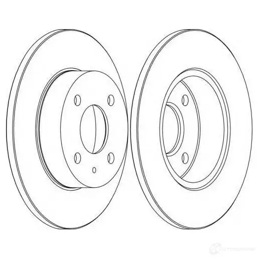 Тормозной диск FERODO DDF045-1 ddf0451 DDF04 5 21244998 - Изображение 1