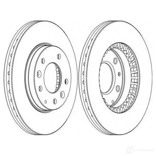 Тормозной диск FERODO 21245500 ddf12781 DDF 1278 DDF1278-1