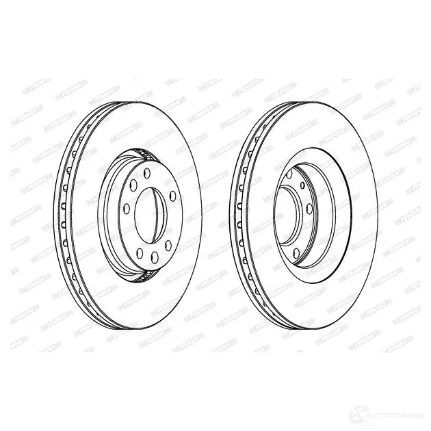 Тормозной диск FERODO BCW6LE 1193641152 ddf1807c1 DD F1807C-1 изображение 0