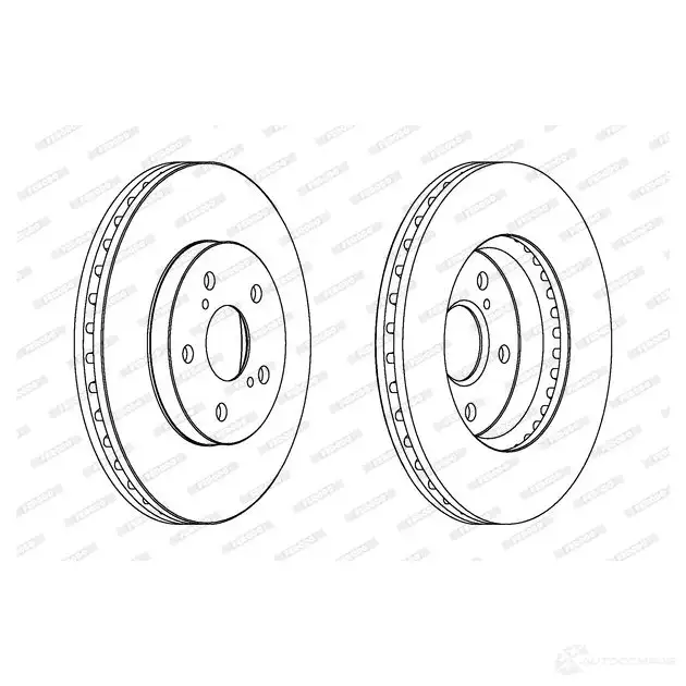 Тормозной диск FERODO 21247344 DDF739-1 ddf7391 DDF 739 изображение 0