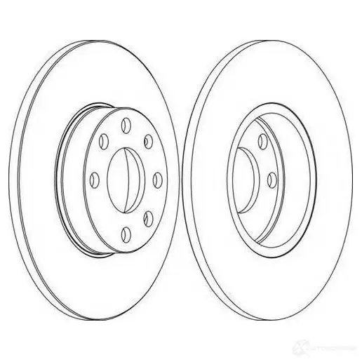 Тормозной диск FERODO 21245126 ddf10401 DDF1040-1 DD F1040 - Изображение 1