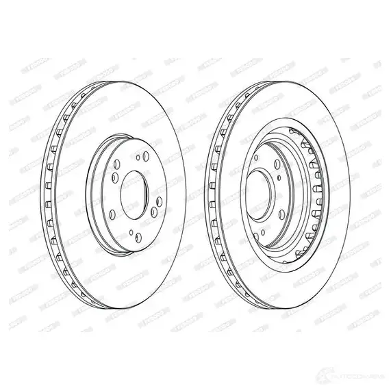 Тормозной диск FERODO 21246876 DDF353-1 DDF 353 ddf3531 изображение 0