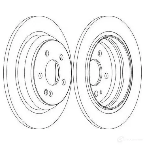 Тормозной диск FERODO DDF1234 C DDF1234C-1 ddf1234c1 1193638737 изображение 0