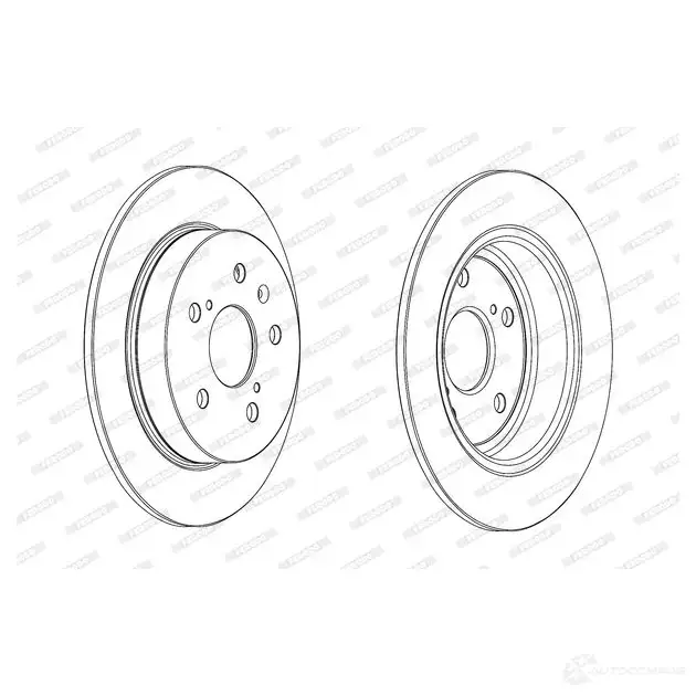 Тормозной диск FERODO DDF2075C DDF 2075C DDF2075C-1 712824 изображение 0