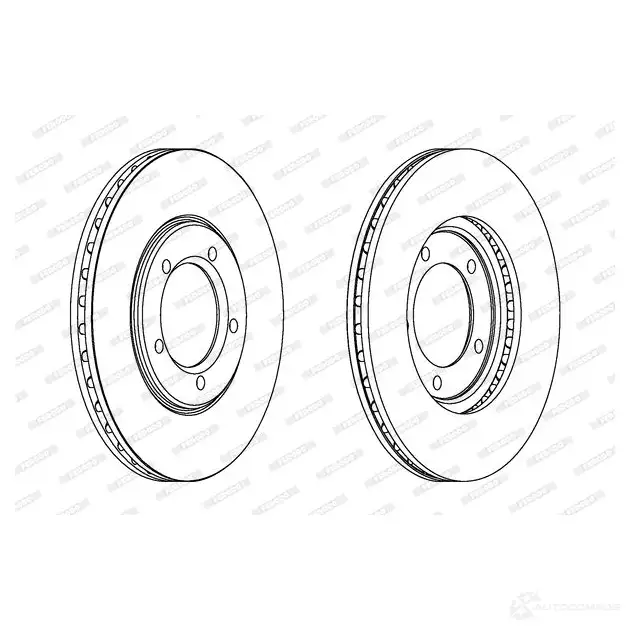 Тормозной диск FERODO ddf7771 DDF 777 DDF777-1 21247386 изображение 0