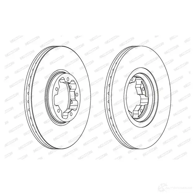 Тормозной диск FERODO 21246474 DDF184-1 ddf1841 DDF18 4
