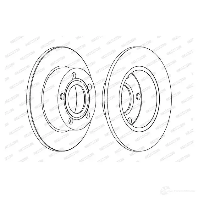 Тормозной диск FERODO DDF146 6 ddf1466c1 DDF1466C-1 1193639581 изображение 0