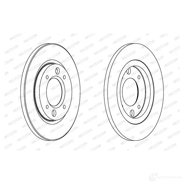 Тормозной диск FERODO DDF13 63 DDF1363-1 ddf13631 21245586 изображение 0