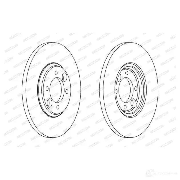 Тормозной диск FERODO 21245560 DDF1309-1 ddf13091 DDF 1309 изображение 0