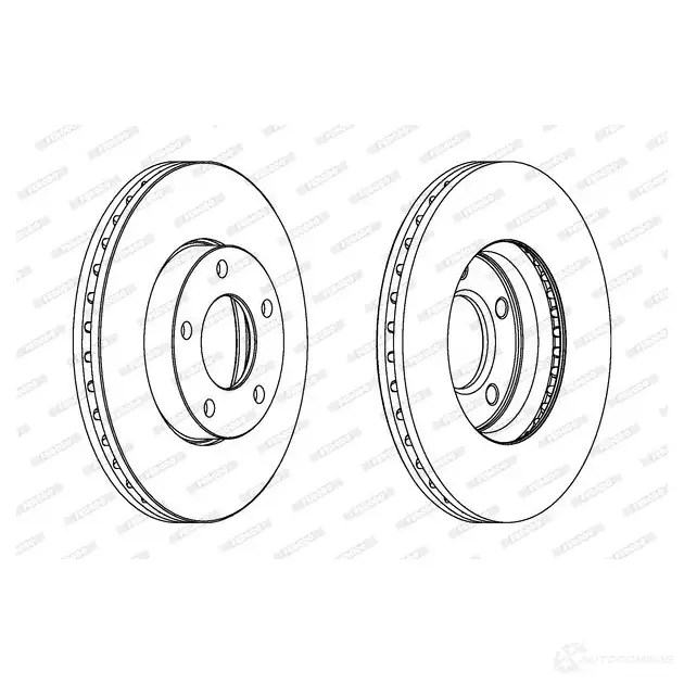 Тормозной диск FERODO 712022 DDF131-1 DDF1311 DDF1 31 - Изображение 1
