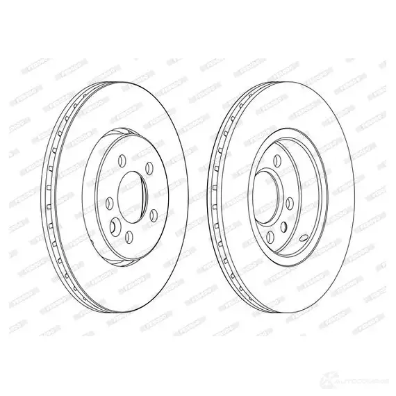 Тормозной диск FERODO DD F1544 ddf15441 21245886 DDF1544-1
