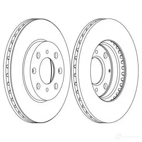 Тормозной диск FERODO 21245400 DDF123 1 ddf12311 DDF1231-1