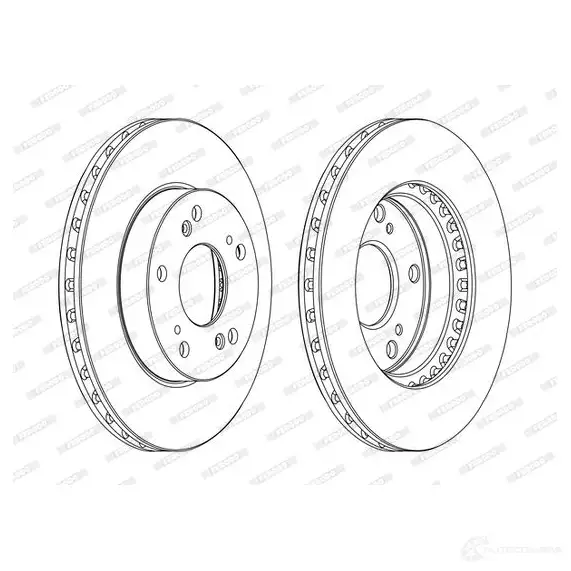 Тормозной диск FERODO DDF1939C DDF 1939C 1193641485 1SX0E