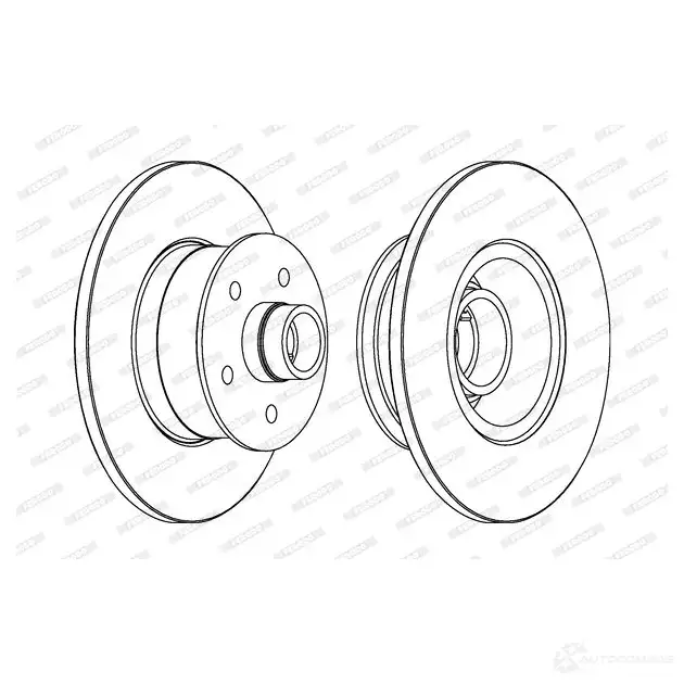 Тормозной диск FERODO DDF138 7 ddf13871 DDF1387-1 21245628 изображение 0