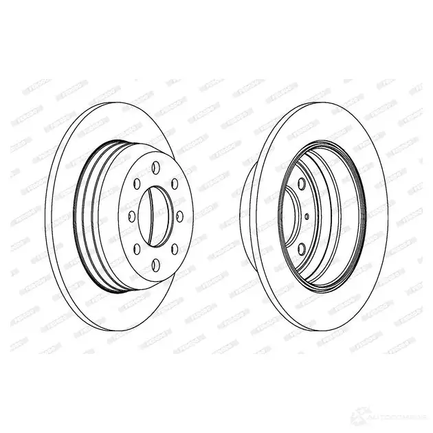 Тормозной диск FERODO D DF1313 ddf1313c1 DDF1313C-1 1193639117 изображение 0