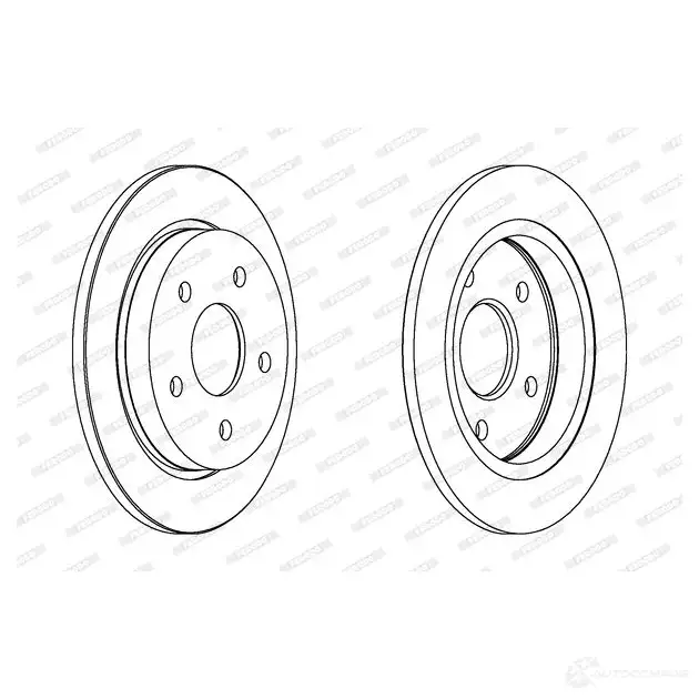 Тормозной диск FERODO DDF232-1 712926 DDF232 D DF232 изображение 0