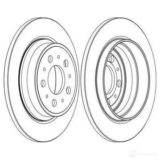 Тормозной диск FERODO DDF1079C-1 1193638024 DDF107 9C ddf1079c1 изображение 0