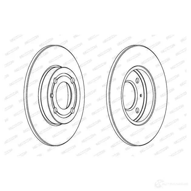 Тормозной диск FERODO DDF 795 DDF795 713379 DDF795-1 изображение 0