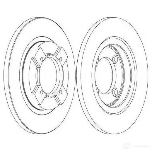 Тормозной диск FERODO 21245024 D DF064 ddf0641 DDF064-1 - Изображение 1